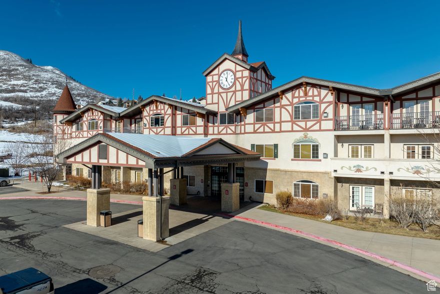 GREAT PRICE REDUCTION FOR A RARE NIGHTLY RENTAL CONDO IN MIDWAY!  Alpine living at it's best, fully furnished, first floor condo at the prestigious Zermatt Resort in scenic Midway, Utah. Just 15 minutes from Park City's world-class ski slopes and 45 minutes from Salt Lake City International Airport, this two-bedroom, two-bathroom retreat is a perfect blend of luxury, comfort, and convenience. The lockoff option makes for the best opportunity for rental revenue, offering the ability to rent a 1 bd suite, a 1 bd hotel room, or a full 2 bd suite. The condo features granite countertops, rich slate floors and cozy carpets, modern appliances, and a private patio  As part of Zermatt Resort, you'll enjoy unparalleled amenities: relax at the wellness spa, swim in the indoor to outdoor-pool, play mini golf, or dine at the charming on-site restaurant.  Additional activities on the property include a carousel, tennis, and sand volleyball courts, a fitness center, giant chess and plaza games,a twilight theatre, and a conference center with a grand ballroom so the property can host corporate retreats and weddings. Midway offers year-round outdoor recreation, from cross-country ski trails and mountain biking, public golf,  hiking and more, and every year's Swiss Days Festival draws artists and visitors from across the West. The condo's location is just 10 minutes from the Deer Valley gondola, which combined with the in-progress Deer Valley East Village expansion makes this an even more world-class destination for ski enthusiasts. Whether you're seeking a tranquil escape or a basecamp for adventure, with the convenience of short or long-term rental options, this turnkey condo offers it all. Don't miss your opportunity to own a piece of mountain elegance in one of Utah's most desirable destinations. Schedule your private showing today and step into the Zermatt lifestyle!