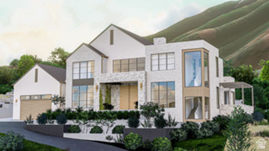 Nestled atop of the highly coveted bench on the Mapleton foothills, and featuring stunning mountain, valley and lake views, this one-off Sukhan Designed home is the perfect culmination of luxury living, modern design and elegant functionality. This custom home was painstakingly designed to not only to be visually stunning, but also to exude the quality craftsmanship that sets this build apart from the crowd. Looking for an outdoor space that will be worthy of the most boujie of Summer soirees? The design work is complete and is conceptually breathtaking. This To-Be-Built home comes complete with detailed home plans, ready-to-break-ground builder, and digital 3D renderings from Master Artist Cameron Avarell. ***Note the lot or lot and plans could be sold separately without committing to a specific builder. The listing for the lot alone can be found with the MLS Number: Square footage figures are provided as a courtesy estimate only and were obtained from the building Designer. Buyer is advised to obtain an independent measurement. Contact Seller for more details on Design and build.