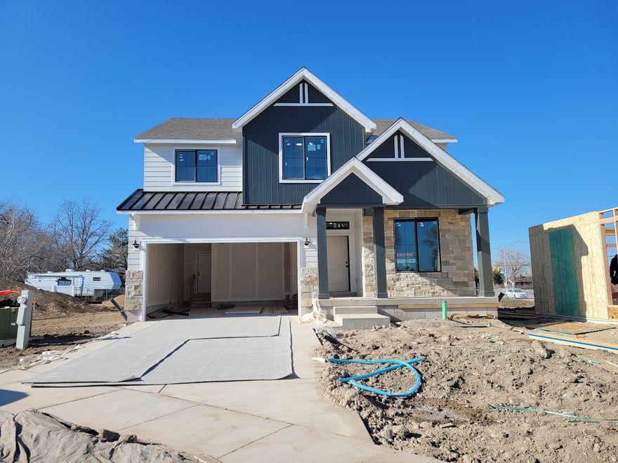 01/18 The model home on lot 1 is now open. Approximately 3500 S and 5100 W, South side of the street. Hours: M- F Noon to 6:00 pm, Saturday 11:00 am to 5:00 pm. Buyer's agents are required to attend showings. **LOT 3 A Cottage. Ready by mid- to the end of February. The Kiowa Court Subdivision is proud to offer new homes that have earned the EPA's ENERGY STAR. Our ENERGY STAR certified home are designed from the ground up to be energy efficient, exceeding minimum energy code requirements by at least 10 percent, and are independently verified to meet the EPA's rigorous requirements for insulation, windows, air sealing, and HVAC systems. By choosing ENERGY STAR, you're making a sound investment. The Redwood floorplan offers a full-sided exterior, an open entry, upgraded home office, spacious greatroom with fireplace, large windows, 6-seat kitchen island, stainless steelgas range with vented to exterior microhood, fridge, tiled kitchen backsplash, walk-in pantry, garbage disposal with air switch and two accent walls. Upstairs 4-bedrooms with a loft, vaulted primary bedroom with ceiling fan, grand bathroom with tiled shower with bench, garden tub, elongated soft-close toilet lid. Garage door includes windows. Yard is completed with a backyard patio and very low yard work, fencing with gate to common space, and walking trails. Extra parking is available. With all of our other included Standard Features this home is your ALL IN READY Home! Register on the builder's website to schedule appointments with the listing agent. Please do not use third-party websites for pricing. 5th bed is flex space=office/guest room. The listing agent must be contacted in advance for showings. To be safe-Do not enter homes under construction. See photos and 3D tour for plan example of layout.