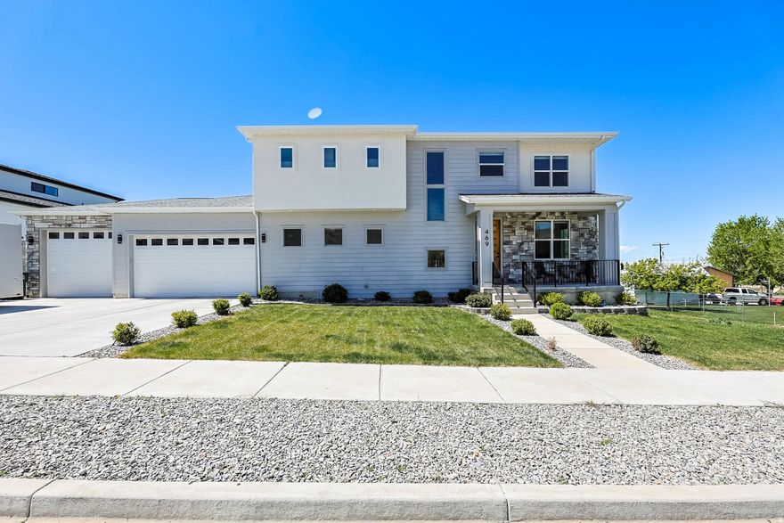 Stunning Fully Finished Home on the Golf Course with Breathtaking Views! Welcome to this beautifully finished home perfectly situated on a quiet cul-de-sac, backing directly to the golf course with incredible views of the mountains and lake. Designed for both comfort and style, this home features oversized windows throughout that flood the space with natural light. The spacious open-concept layout includes a large kitchen and great room. Retreat to the luxurious master suite complete with a spa-like bathroom featuring double sinks, a standalone soaking tub, a large shower, and a generous walk-in closet. Enjoy year-round comfort with insulated blinds and dual furnace systems. The extra-wide and deep garage offers plenty of room for vehicles and storage, complete with epoxy floors and a 240V outlet ready for an electric vehicle. The fully finished basement boasts impressive 10-foot ceilings and abundant natural light. Step outside to your private backyard oasis with a covered patio, gas fireplace, outdoor lighting, and plumbing for a natural gas barbecue-perfect for relaxing or hosting. This home truly has it all-views, upgrades, and an unbeatable setting. Don't miss your chance to make it yours! Square footage figures are provided as a courtesy estimate only and were obtained from a previous listing.  Buyer is advised to obtain an independent measurement. Buyer and Buyer's Agent to verify all information.