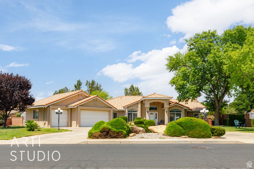 Beautifully remodeled 3-bed, 2-bath home with open floor plan, sparkling pool, covered patio, built-in BBQ, and lush landscaping. Includes 3-car garage. Located in a quiet, family-friendly neighborhood-perfect for relaxed, stylish living.