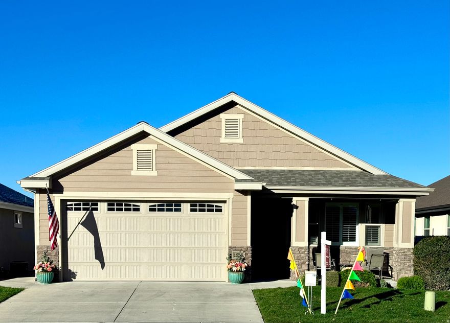 Beautiful home in prestigious Heritage Village, a 55+ HOA community designed for comfort, convenience, and active living. Enjoy main floor living with no-step access and an open-concept design featuring a spacious kitchen with an island, seamlessly connected to the family room with enough room for hosting family and grandchildren. Home is across the street from the clubhouse featuring a year-round, heated indoor swimming pool which grandchildren love, reception area with full kitchen for family gatherings and wedding receptions, a pool table, library, and fitness room. Behind the clubhouse is a park and pickleball court. Residents enjoy a variety of activities such as crafts, quilting, movie night, and more. The home is within walking distance to Walmart and the Payson Temple, just  mile to I-15, and a short 10-mile drive up Payson Canyon to Payson Lakes for boating, fishing, hiking, camping, and horseback riding. The HOA takes care of all yard maintenance and snow removal, giving you more time to relax and enjoy your family and friends. Nearby, you'll find excellent hospitals and medical services. This is truly a dream home for active senior living. Square footage figures are provided as courtesy estimates only and were obtained from county records. Buyer is advised to obtain an independent measurement.