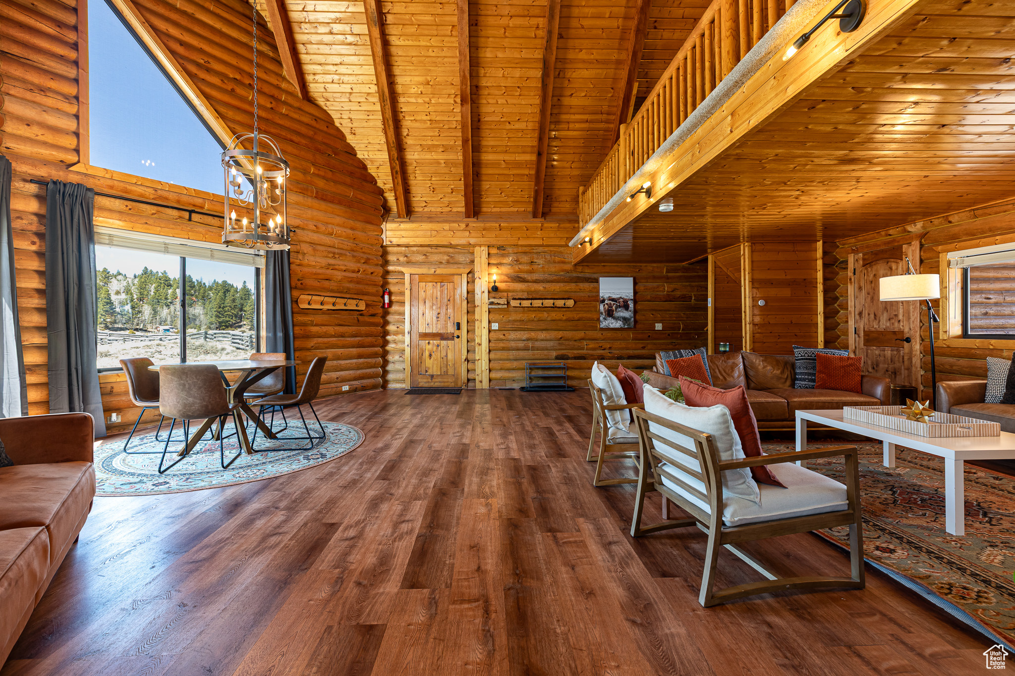 Stunning, spacious cabin just minutes from 5 minutes from Panguitch Lake. 5 bedrooms, 4 baths, a bunk room in the finished basement, a spacious kitchen and dining area that seats 18. A massive 3-car garage for all your outdoor toys. Currently run as a Vacation Rental with bookings in place for ready profit. This is the perfect basecamp for outdoor adventure. Whether you're into ATVing, skiing, hiking, or snowmobiling, this cabin puts you at the heart of it all: only 20 minutes to Brian Head Resort, 50 minutes to Bryce Canyon, and 25 minutes to Duck Creek Village. Plus, it offers year-round access! Built for comfort and convenience, this cabin features modern upgrades like Nest thermostats, Ring cameras, and two cozy lofts. With RV parking, hookups, and nearly 1.5 acres of land, this property is your private getaway. Recent renovations include new flooring throughout, stainless steel appliances, and updated lighting. Sold fully furnished, it's move-in ready-perfect as a vacation rental or second home. The original cabin was built in 1989, with a large addition added in 2000. Four parcels are included. Buyer to verify all information. parcels # 23-0004-0010, 23-0004-0011, 23-0004-0012 and 23-0081-0827