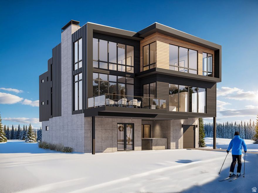 Powder Mountain Ski Resort, aka 'Pow Mow', holds the distinction of offering the largest skiable terrain in North America with ~12,650 acres, versus Yellowstone Club's ~2200 acres and Wasatch Peaks's ~5500 acres. This legacy ski-in, ski-out mountain residence is situated in the prestigious Overlook subdivision.  Residents and their guests will appreciate panoramic sunrise and sunset vistas from throughout the home, offering expansive, unobstructed views to both the west and east. This four-bedroom, seven-bathroom ski chalet, designed for entertaining, features a chef's kitchen with a generous pantry, a two-story family room with a 5' wood-burning fireplace, a dedicated ski gear locker room, generous storage, and a radiant-heated outside deck, patio, and driveways, so no snow shoveling required!   This meticulously planned ski home is currently under construction and represents the only cabin available for purchase in Powder Haven that will be completed in time for the '26 ski season. Renderings and an attached Design Board showcasing the exquisite interior selections are available for review. There is still time to customize interior selections to align with your personal preferences. For a full list of Powder Haven amenities, visit https://powderhaven.com/amenities/arclodge.