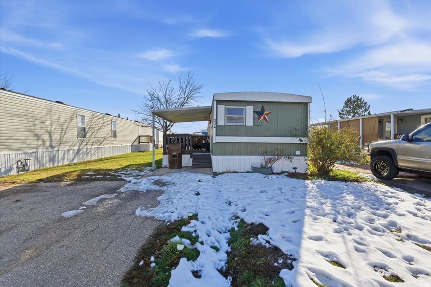 Welcome home to a fun, yet quiet community. This is your cozy, comfortable 3 bedroom, 1 bathroom manufactured home. Featuring all the appliances including washer and dryer. A community pool, and an incredible view of the Northern Utah mountains.   Buyer to very all information. CC&R available upon request. Please do not disturb tenants.