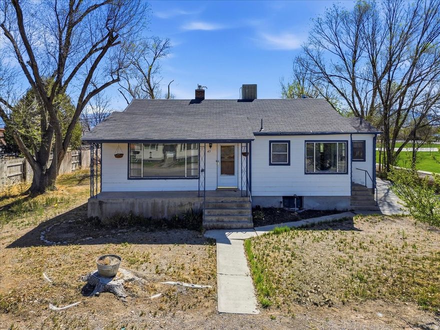 Amazing value for great "BONES!" Wonderful 5 BDRM home with HUGE yard.  Next to beautiful, tranquil Centerfield Park.  This home just needs some TLC.  Built well and ready for your growing family.  Stop renting and start owning!  Make this darling home your own!!   Square footage figures are provided as a courtesy estimate only and were obtained from Sanpete County.  Buyer is advised to obtain an independent measurement.
