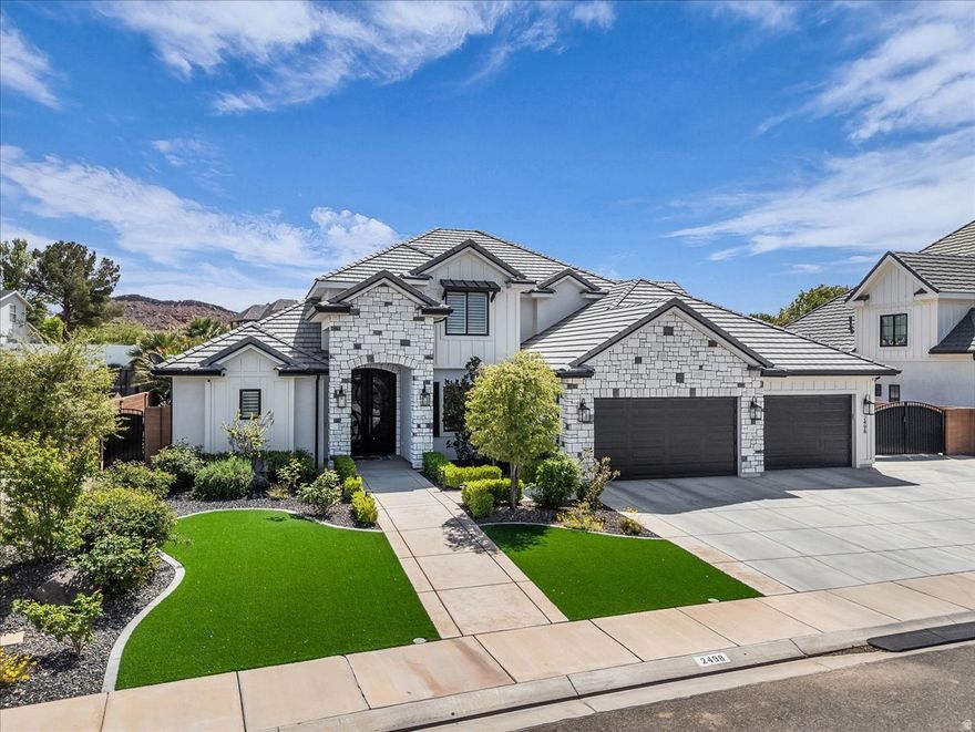 Located in the highly desirable Little Valley area, this exceptional home offers the luxury, functionality and outdoor living. A thoughtfully designed layout features an office/den, open living room, gourmet kitchen and family room upstairs. Features include hardwood floors, custom trim work, cozy fireplace and more! Step outside to a true backyard retreat, complete with a private pool w/ water slide and spa, covered patio with misters and built in BBQ. The ideal space for entertaining or unwinding. Garage includes a mini split for both heat and air. Ample space for RV parking. Located in one of the area's most sought after neighborhoods!