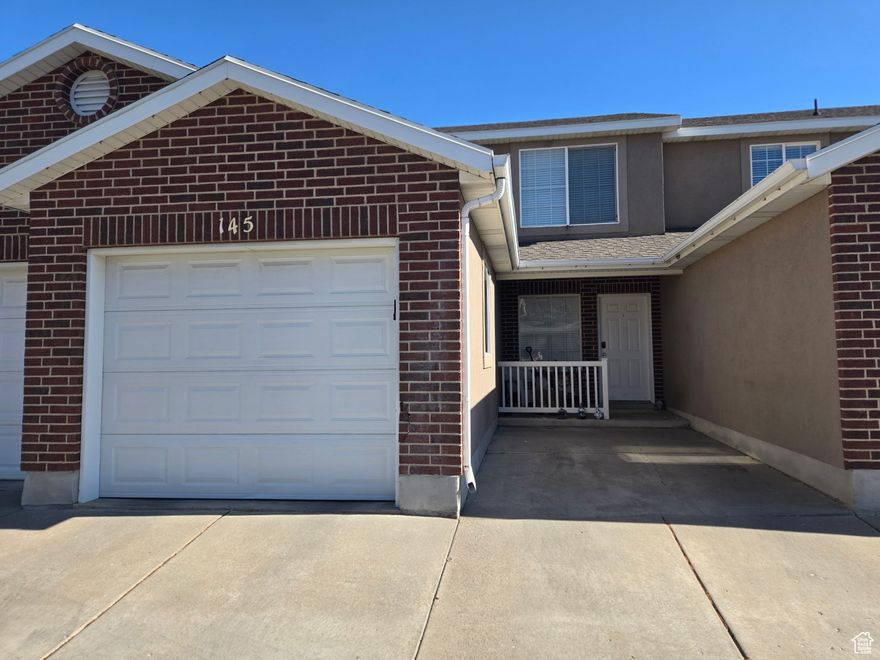 ***PRICE IMPROVED!***This homey townhome is cute, convenient, and secluded. With 3 bedrooms, an eat-in kitchen, and a single car garage, it's a perfect home in the suburbs. A private patio and patch of lawn is separated from a large grassy field (common area) by a 6 foot privacy fence and gate,  The generous master bedroom has a decent sized step-in closet. All three bedrooms and the full bathroom are on the second level. Main level has new LVP throughout. Secondary water waters the lawn inside the fence. Come take a look and make this home your own.