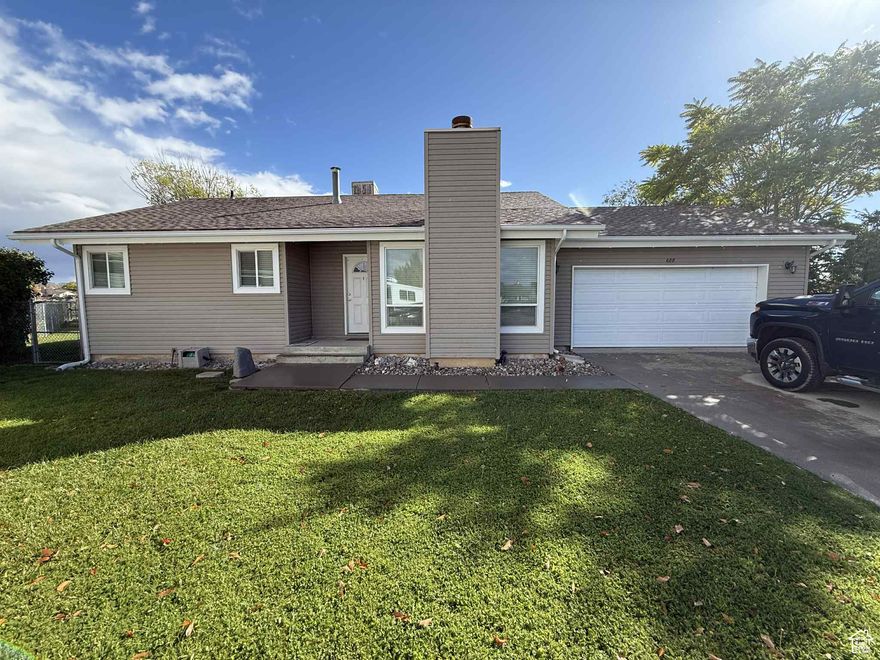 Charming Updated Rambler in the Heart of Town! Welcome home to this beautifully updated rambler, ideally located within walking distance to downtown Main Street, local schools, and parks. Featuring an open floor plan with abundant natural light, this home offers 3 bedrooms on the main level, including a spacious primary suite with its own private bathroom, plus an additional full guest bath. Thoughtfully maintained and upgraded, the home includes a new furnace, water heater, and water softener, along with updated gutters (20162017) for added peace of mind. A brand-new sprinkler system (2025) adds convenience and keeps the fully fenced backyard green and vibrant-perfect for entertaining, pets, or play. Move-in ready with comfort, style, and location Square footage figures are provided as a courtesy estimate only and were obtained from Carbon County .  Buyer is advised to obtain an independent measurement.