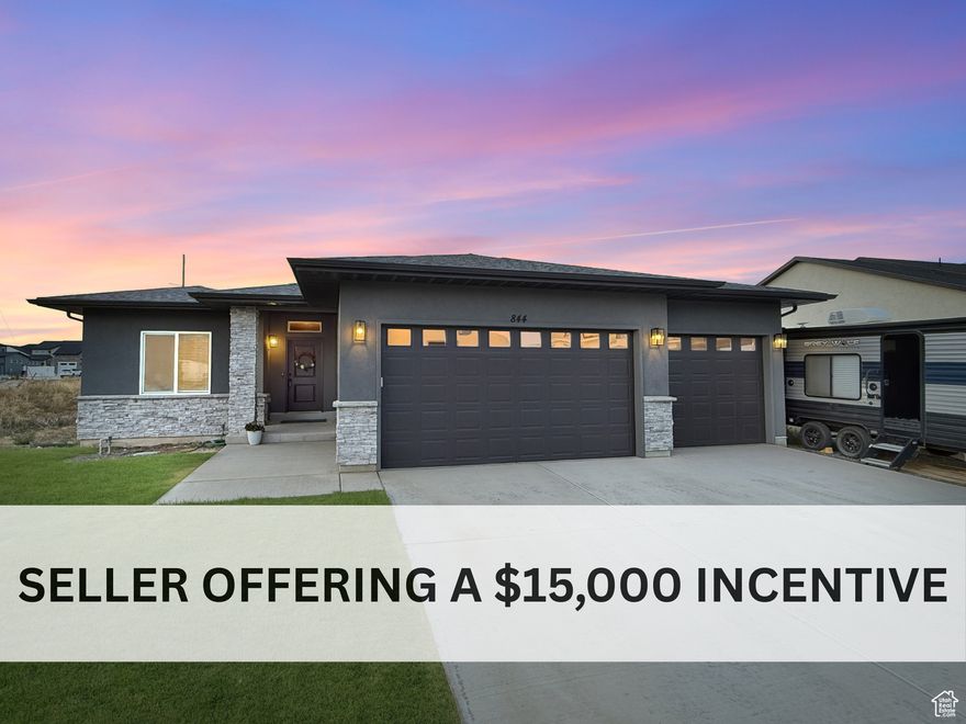 ** Seller offering a $15,000 flexible incentive ** OPEN HOUSE: Saturday 10/11 from 10:00am - 1:00pm ** This beautiful new construction home offers a spacious, open-concept living experience. The main level features an open floor plan, allowing for effortless flow between the front office, living, dining, laundry, and kitchen areas. The kitchen is equipped with modern stainless steel appliances, ample cabinetry, and a sizable walk-in pantry. The primary en suite includes a double vanity, enclosed toilet room, euro glass standing shower, and a large walk-in closet. The basement is pre-plumbed for a basement apartment. The home has no left side or rear neighbors, and never will. You'll also have more than enough space along the side of the home for RV parking. Enjoy easy access to nearby parks, a golf course, schools, shopping centers, and plentiful dining options, ensuring you have everything you need within reach. Schedule a showing today! Square footage figures are provided as a courtesy estimate only and were obtained from the building plans. Buyer is advised to obtain an independent measurement.