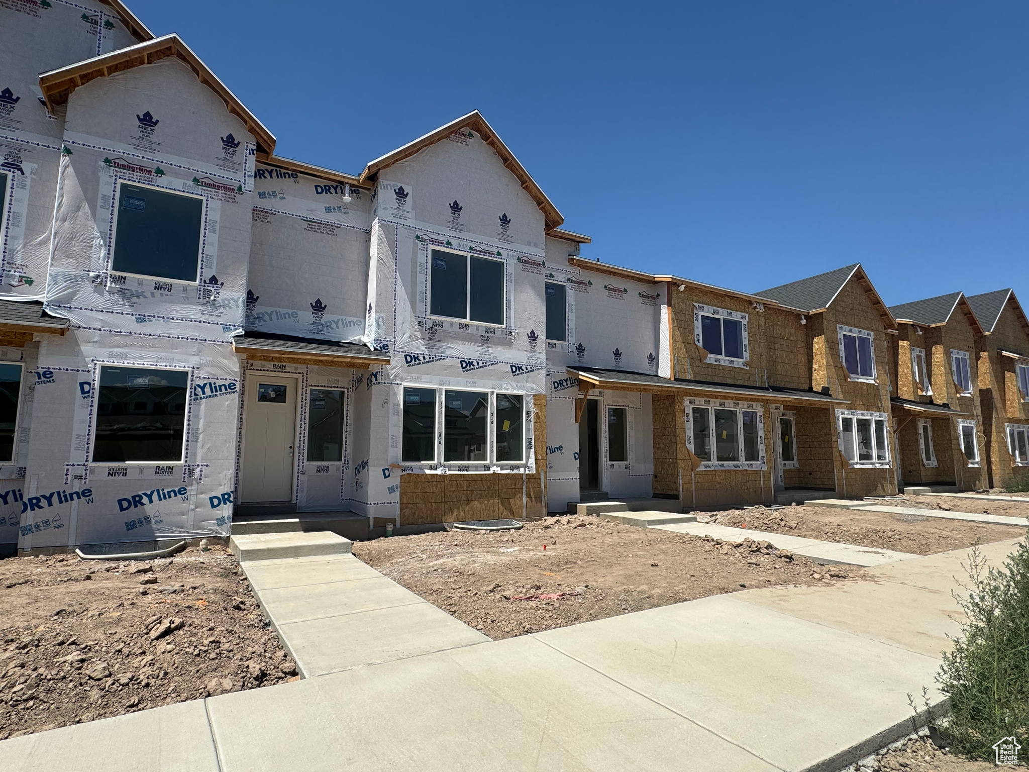 3- 2-1 Interest rate buydown available! Rates as low as 2.75%. Introducing stunning new construction townhomes at RC's Parkwest in Syracuse. Oversized two car garage! These spacious townhomes offer three bedrooms, two and a half bathrooms with ample living space. The townhomes include a full unfinished basement! As you enter the home, you'll be greeted by an open-plan living area with LVP throughout the family room and kitchen. The gourmet kitchen is a true highlight, featuring pendant lights, quartz countertops, and plenty of cabinet space for all your culinary needs. Upstairs, you'll find a luxurious master suite complete with a large walk-in closet and a private ensuite bathroom, as well as two additional bedrooms and a large loft. Ready in September 2025!