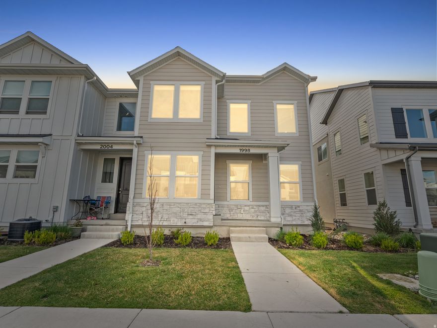 Beautiful end-unit townhouse with a fabulously finished basement, offering an ideal combination of space and comfort. This well-maintained home features high ceilings that create a bright, open atmosphere with plenty of natural light throughout. The kitchen is equipped with a gas stove, perfect for those who enjoy cooking. This home even features a tankless water heater. The finished basement provides versatile additional living space, ideal for a family room, home office, or guest area. Enjoy the convenience of an attached 2-car garage and the added privacy of a desirable row-end unit. Seller to include $700 SilverBack Home Warranty. ***Make sure to view the video tour!*** In order to view the video tour for the house, please click on the "Tour" link. Square footage figures are provided as courtesy estimate only. Buyer is advised to obtain an independent measurement.