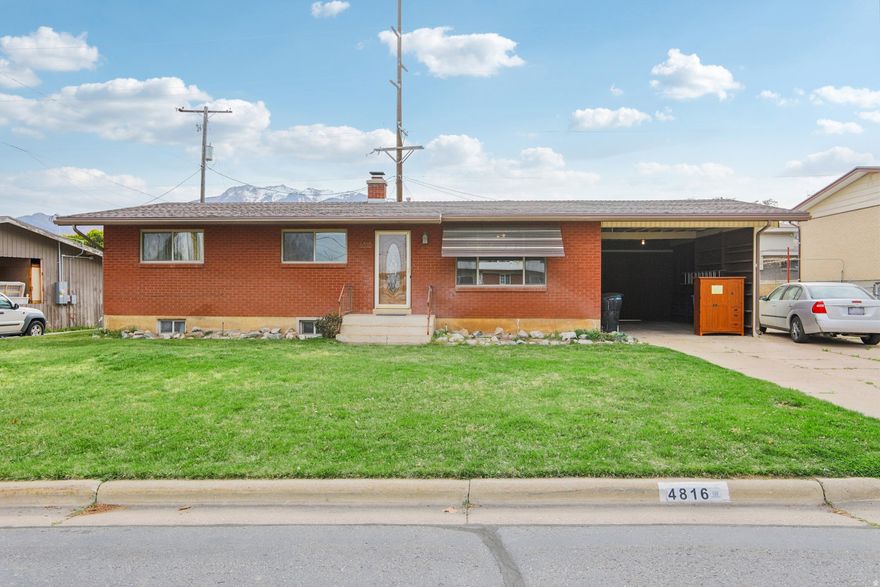 GRAND OPENING | OPEN HOUSE | MARCH 28 | 11AM-2PM | Charming all-brick home near Washington Terrace! Close to shopping, dining, and daily conveniences on Riverdale Rd, with easy recreational access to Ogden and Weber Canyon, and Pineview Reservoir. 4 beds, 3 baths, basement primary suite, two living areas, covered patio, 5+ car driveway with RV parking. Great opportunity to update and build equity in a prime area. Buyer to verify all info.