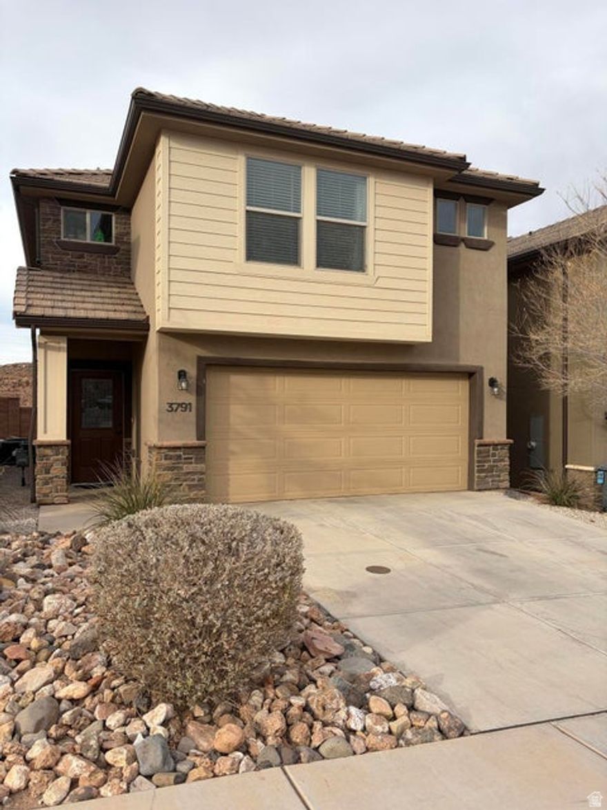 Beautiful upgraded 4 bedroom home in Desert Bluff. Great style and curb appeal. Beautiful kitchen with stainless steel appliances, custom staggered cabinets, glass tile backsplash, Huge panty. Spacious rooms . Open Views off patio. Epoxy garage floor. More privacy location at end of street.