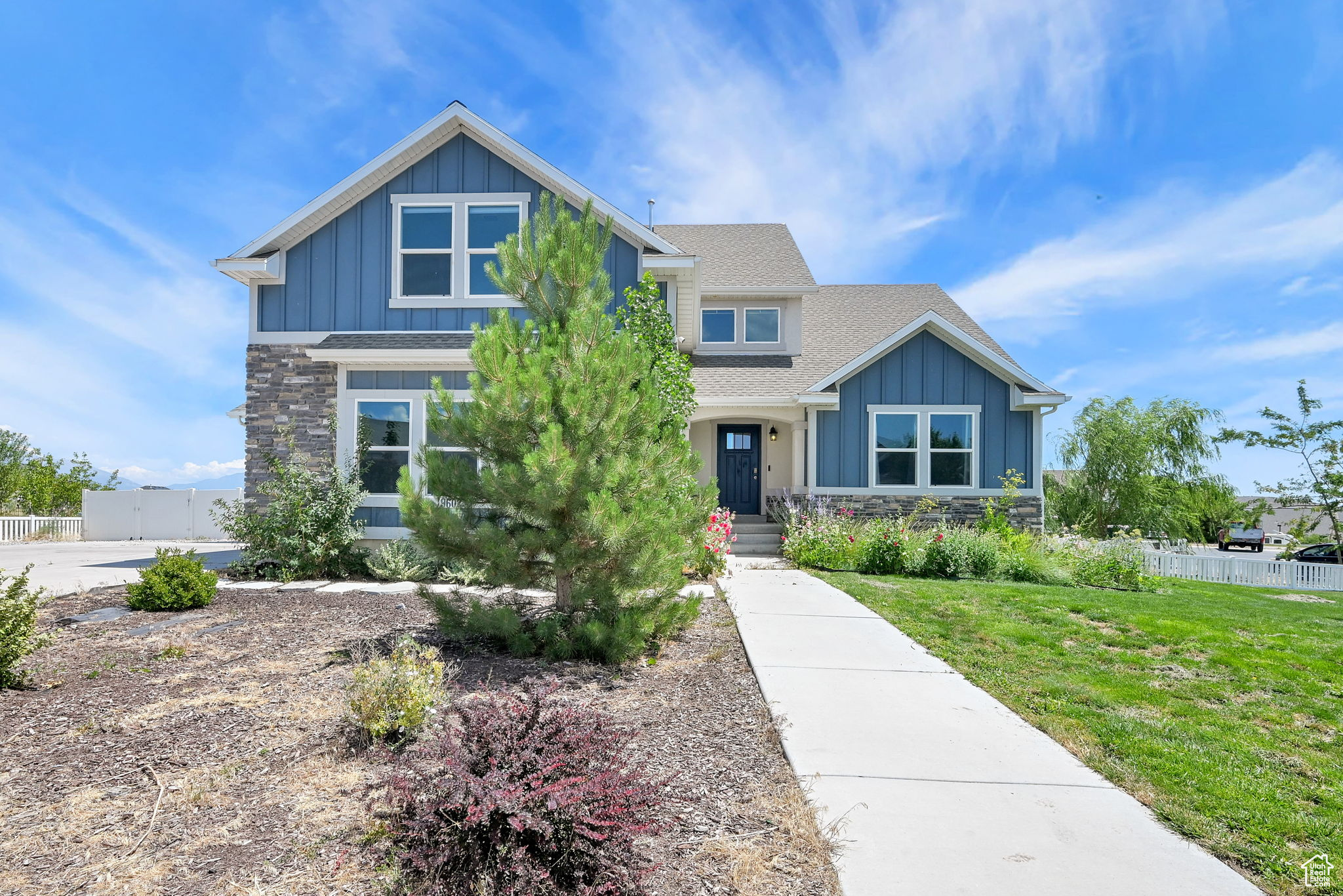 Start your home purchase with a great amount of equity. Appraised on July 9, 2025 for $860,000. Document attach. Welcome to Your Dream Retreat in Eagle Mountain! If you're an animal enthusiast or simply crave open space, this exceptional property is calling your name. Nestled amid breathtaking views in every direction, this home is zoned for animals of all sizes-offering endless possibilities for your ideal outdoor lifestyle. Whether you dream of building barns, adding sheds, installing a pool, or just enjoying wide-open space, there's room to bring your vision to life. Unwind under the stars in the hot tub, relax under the gazebo on the expanded patio, or enjoy cozy nights around the fire pit with loved ones. Step inside to discover a thoughtfully upgraded interior. The main-level primary suite features a luxurious four-piece bath and a generous walk-in closet. A dedicated office with a designer accent wall creates the perfect space for remote work, while the welcoming great room-especially stunning during the holidays-serves as the true heart of the home. Remote-controlled shades on the main floor and tall expansive windows offer effortless comfort and privacy at your fingertips. The kitchen is both functional and inviting, with a casual dining area that flows seamlessly into the great room, making it ideal for both daily living and entertaining. Just off the spacious three-car garage, you'll find a practical mud room, laundry area, and half bath-all designed to support effortless main-level living. Additional main floor upgrades include professionally-installed premium flooring and stunning sunrise views that flood the home with natural light. The upper level features three additional bedrooms, a full bathroom, and a versatile bonus space-perfect for a study nook, playroom, gaming zone, or cozy retreat. Outside, this property truly shines with a large garden area, greenhouse, fruit trees, and an digital irrigation sprinkler system that ensures efficient watering. The garage is wired for two electric vehicle chargers, and a Vivint security system is already installed and ready for activation, providing peace of mind from day one. Downstairs, the basement boasts soaring 9-foot ceilings, a completed full bathroom (a major investment already taken care of), and endless potential for additional bedrooms, a theater, gym, or anything your lifestyle demands. A water softener is also owned and installed for added comfort and efficiency.