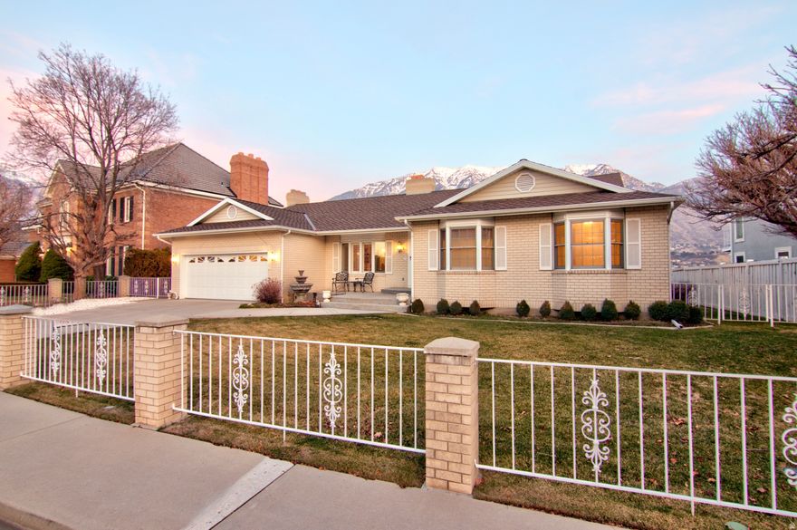 You don't often get an chance  to own beautiful home situated above the Provo River Bottoms area, on the Orem bench. This 4,980' sq ft residence has it all,  views, convenient  location, master suite, on the main floor, a walk-out basement, a 2-car garage.  Oak hard wood flooring in the kitchen family room area in the high traffic areas. Central Vacuum, Ring Door System. Don't Wait.