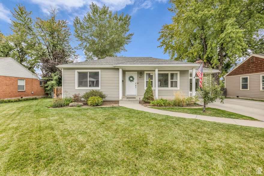 This quaint updated home combines comfort, style, and convenience. With new plumbing, new canned lighting, new paint, new smart locks, and new exterior doors.  This home features a bright and inviting floor plan with the fresh updates, and cozy living spaces. The kitchen boasts upgraded appliances which opens up to a large multipurpose room with a brick fireplace, while the bedrooms provide a peaceful retreat with ample natural light, and updated bathroom. The largest bedroom can even be used as a possible ADU with its own separate entrance, and bath. Situated in a sought-after neighborhood, this property offers easy access to shopping, dining, parks, and schools.  Square footage figures are provided as a courtesy estimate.