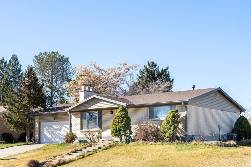 This charming rambler in West Valley City sits on a spacious .32 acre lot in a well established neighborhood, featuring a beautifully landscaped yard that offers both curb appeal and room to enjoy the outdoors. The home includes RV parking, a 2 car garage, and a shed in the backyard for additional storage and functionality. Inside, you'll find 4 bedrooms and a full bathroom upstairs, along with an additional shower in the basement, providing flexibility for everyday living. A new roof adds peace of mind, while the interior offers a great opportunity for buyers to update and make it their own, which is reflected in the thoughtful pricing. Conveniently located with easy access to Bangerter Highway, shopping, dining, and everyday amenities, this home combines space, potential, and a prime location.