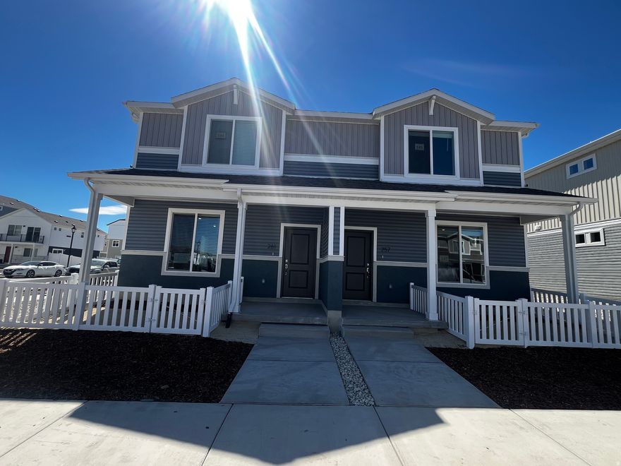 Back on Market!  Ready for immediate move-in.  Discover these beautiful new duetstyle townhomes in Wander an amenityrich community on Utah Lake's north shore. This 1448 sq. ft., 2story home offers 3 bedrooms, 2.5 baths, an openconcept layout, and a 2car garage.  Enjoy lowmaintenance living with great curb appeal, a private driveway, full landscaping, and a charming white picket fence. Inside, oversized windows brighten the spacious great room, and the kitchen features a dining island, modern finishes, and a large pantry. The primary suite includes a walkin closet and spastyle shower.  Call today to learn more or tour Plateau Lot 144. Photos shown are of a similar home.