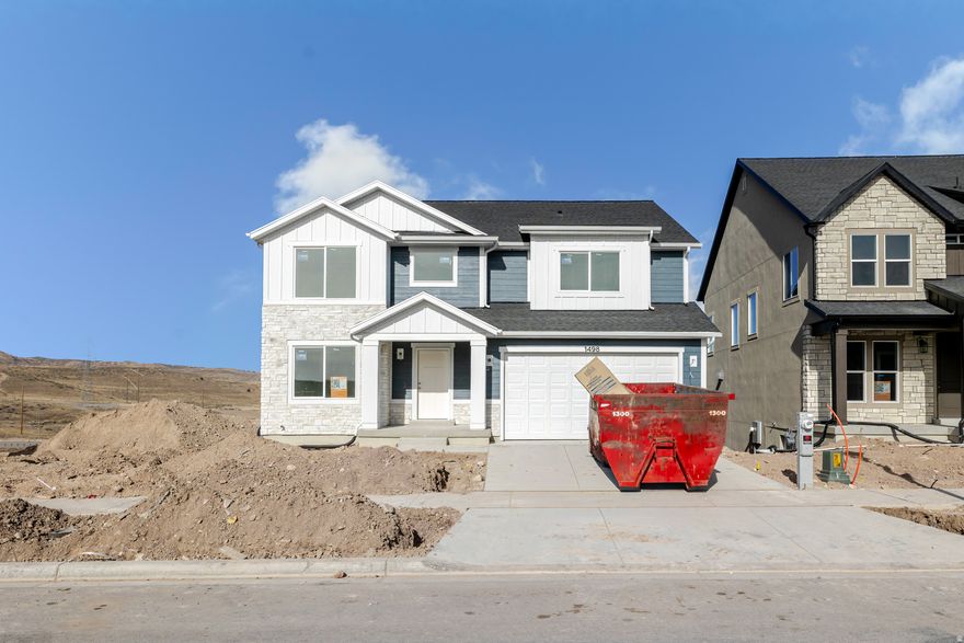 Come home to Ridgehorne at Mt. Saratoga-a master-planned community where comfort and convenience meet! Our open-concept single-family floorplans are designed to maximize space while still offering plenty of privacy. Surrounded by future parks, trails, and wide-open spaces, Ridgehorne is perfect for both relaxation and adventure. Enjoy amazing community amenities, including a clubhouse, pool, basketball court, bark park, playgrounds, and more. With Utah Lake, The Ranches Golf Club, local shopping, dining, and Pioneer Crossing all close by, you'll love the location just as much as the home. Reach out today to learn more or schedule your visit! (NATALIE LOT 702)