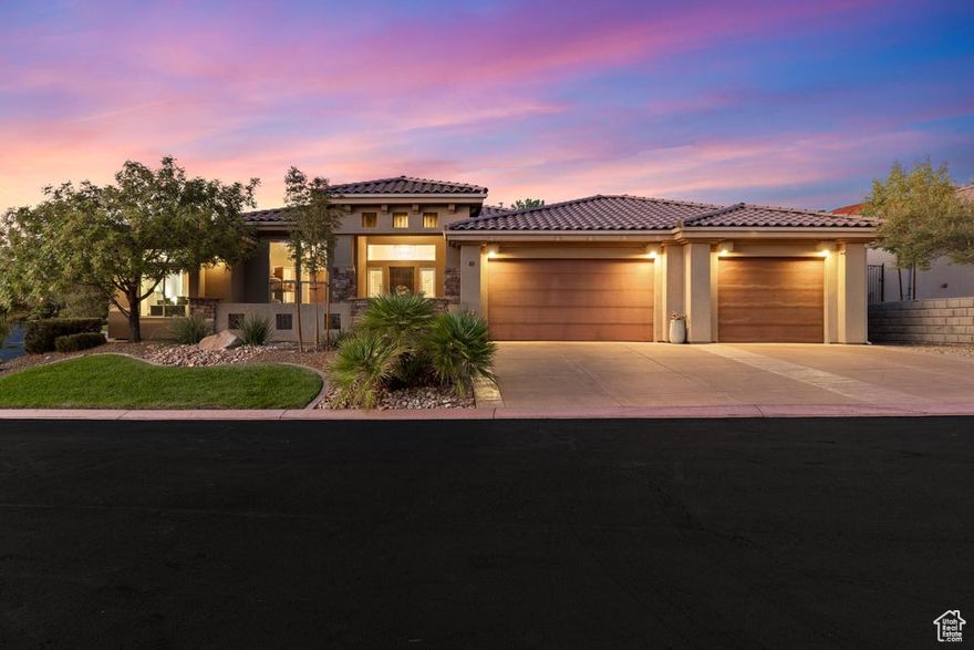 Spectacularly clean and updated home in Estrella with one of only a few PRIVATE POOLS in the neighborhood! Large windows let in plenty of light and frame the views of red rocks and mature landscaping for a warm and peaceful atmosphere. You'll appreciate the upgraded cabinetry with lower pullout shelves, soft close doors and drawers, updated granite counters, and under cabinet lighting. The 3rd car bay is extra deep to accommodate larger vehicles or trailers, or could be a great space for a workshop. The oversized living room has been updated with backlit shelving, cabinetry and electric fireplace, providing an ideal spot to entertain or to enjoy some quiet time. Walking paths, golf, hiking, Tuachan Theater and shopping are all within minutes, making this a perfect primary or 2nd home  HVAC & Water heater replaced 2 years ago.