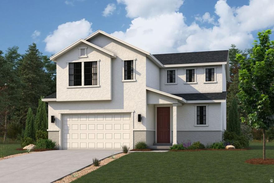 Welcome to the Jay in Pinnacles Residences! This two-story plan boasts an open-concept layout on the main floor, with an airy great room overlooking a dining area and a kitchen with a multifunctional island. A half-bath completes the main floor. The upper floor touts a private owner's suite featuring a luxurious walk-in closet with a walk-in shower, bath, and dual vanities. Two more spacious bedrooms, a bathroom, and a laundry room round out the floor. The basement level is unfinished, with ample room for storage and activities.
