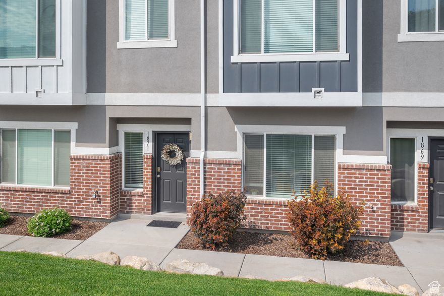 Beautifully maintained townhome with a 2 car garage and large driveway. So many builder upgrades! Tile backsplash, pendant lighting, upgraded carpet, and blinds throughout the home! Impressive primary suite with fantastic natural light, dual walk in closets and separate tub/shower.  5 minute drive to UVU, 10 minute drive to BYU and just a 3 minute drive to I-15 makes this the ideal location for an investment property or primary residence! Wonderful pet friendly community with pool, clubhouse and gym. Garage has been finished with paint and shelving. Currently tenant-occupied with all leases month to month. Seller is willing to include some furnishings. Square footage taken from county records. Square footage figures are provided as a courtesy estimate only and were obtained from county records. Buyer is advised to obtain an independent measurement.