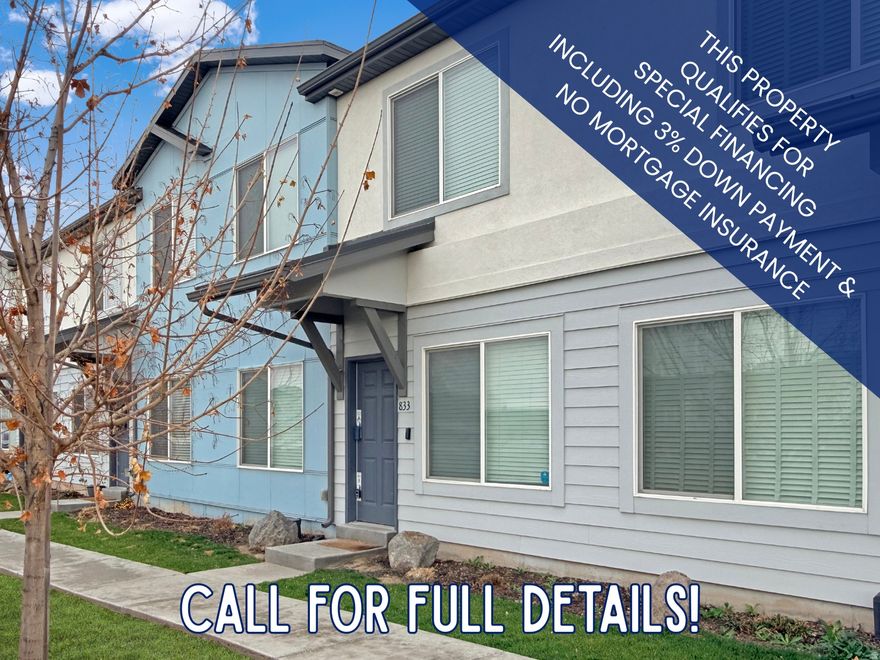 Get ready to fall in love with a townhome that truly has it all-style, space, and an unbeatable location! This open-concept home features a spacious kitchen, great room, and dining area all connected and finished with warm wood-look flooring. The kitchen shines with quartz countertops, a classic subway tile backsplash, stainless steel appliances, 42" white shaker cabinets, pendant lighting, an efficient corner pantry, and a center island with breakfast bar perfect for casual dining or entertaining. An oversized 2-car garage offers room for vehicles plus extra storage. Upstairs you'll find three bedrooms and a generous loft that could easily be converted to a fourth bedroom, along with a conveniently located laundry room. The primary suite is a relaxing retreat with a walk-in closet featuring organizers, double vanity with quartz countertops, oversized shower, and a separate water closet. Enjoy neutral dcor throughout and a neighborhood with a community playground. Ideally located just 0.6 miles from the Clearfield Aquatic & Fitness Center with a gym, indoor pool, classes, daycare, track, and more, less than 1 mile from the FrontRunner commuter rail station with park-and-ride and bus bridge, under 3 miles to the South Main Gate of Hill Air Force Base, 1 mile from Fisher Park with baseball and basketball courts plus a modern skate park, and just a few blocks from the Rio Grande Trail offering nearly 24 miles of paved paths from West Bountiful to Roy. Located in a community where townhomes rarely become available-this one is a must-see!