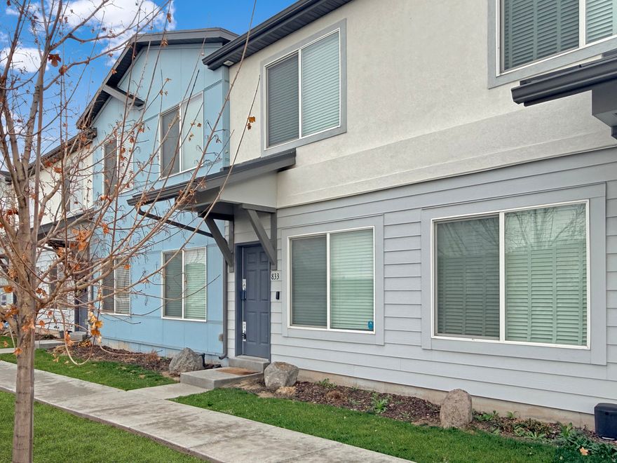 Get ready to fall in love with a townhome that truly has it all-style, space, and an unbeatable location! This open-concept home features a spacious kitchen, great room, and dining area all connected and finished with warm wood-look flooring. The kitchen shines with quartz countertops, a classic subway tile backsplash, stainless steel appliances, 42" white shaker cabinets, pendant lighting, an efficient corner pantry, and a center island with breakfast bar perfect for casual dining or entertaining. An oversized 2-car garage offers room for vehicles plus extra storage. Upstairs you'll find three bedrooms and a generous loft that could easily be converted to a fourth bedroom, along with a conveniently located laundry room. The primary suite is a relaxing retreat with a walk-in closet featuring organizers, double vanity with quartz countertops, oversized shower, and a separate water closet. Enjoy neutral dcor throughout and a neighborhood with a community playground. Ideally located just 0.6 miles from the Clearfield Aquatic & Fitness Center with a gym, indoor pool, classes, daycare, track, and more, less than 1 mile from the FrontRunner commuter rail station with park-and-ride and bus bridge, under 3 miles to the South Main Gate of Hill Air Force Base, 1 mile from Fisher Park with baseball and basketball courts plus a modern skate park, and just a few blocks from the Rio Grande Trail offering nearly 24 miles of paved paths from West Bountiful to Roy. Located in a community where townhomes rarely become available-this one is a must-see!