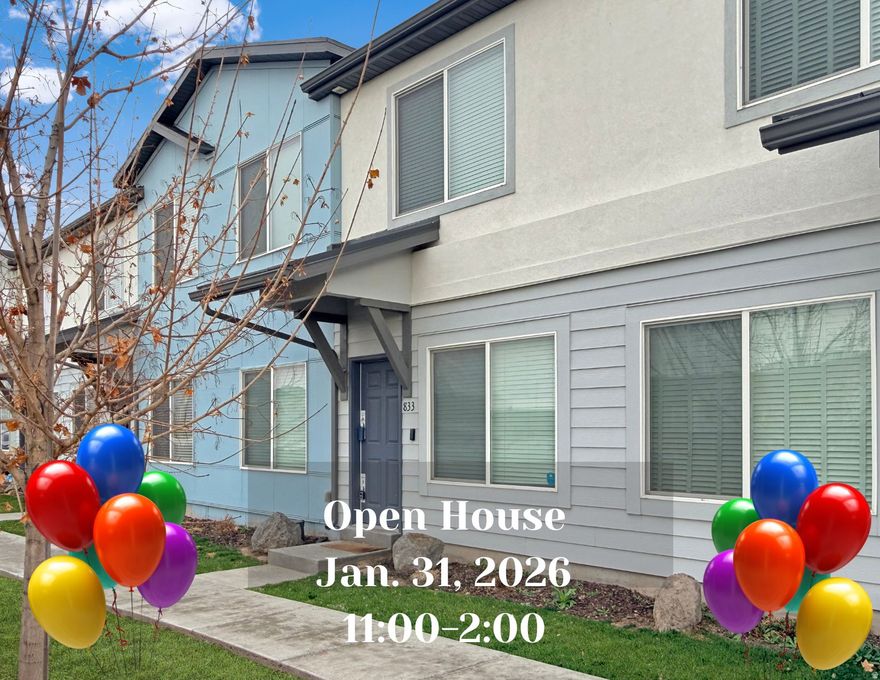 Get ready to fall in love with a townhome that truly has it all-style, space, and an unbeatable location! This open-concept home features a spacious kitchen, great room, and dining area all connected and finished with warm wood-look flooring. The kitchen shines with quartz countertops, a classic subway tile backsplash, stainless steel appliances, 42" white shaker cabinets, pendant lighting, an efficient corner pantry, and a center island with breakfast bar perfect for casual dining or entertaining. An oversized 2-car garage offers room for vehicles plus extra storage. Upstairs you'll find three bedrooms and a generous loft that could easily be converted to a fourth bedroom, along with a conveniently located laundry room. The primary suite is a relaxing retreat with a walk-in closet featuring organizers, double vanity with quartz countertops, oversized shower, and a separate water closet. Enjoy neutral dcor throughout and a neighborhood with a community playground. Ideally located just 0.6 miles from the Clearfield Aquatic & Fitness Center with a gym, indoor pool, classes, daycare, track, and more, less than 1 mile from the FrontRunner commuter rail station with park-and-ride and bus bridge, under 3 miles to the South Main Gate of Hill Air Force Base, 1 mile from Fisher Park with baseball and basketball courts plus a modern skate park, and just a few blocks from the Rio Grande Trail offering nearly 24 miles of paved paths from West Bountiful to Roy. Located in a community where townhomes rarely become available-this one is a must-see!