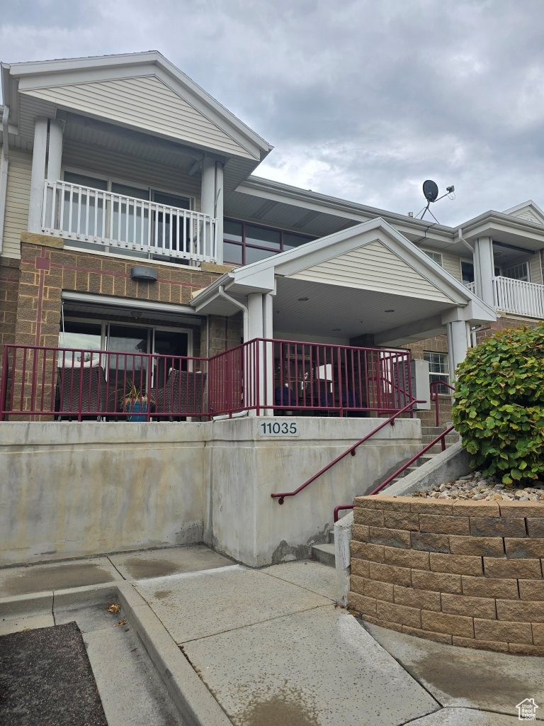 Affordable second Floor 55+ unit in East Sandy! This is an active community. Fitness Room and Fitness Classes. Weekly Movies. Musical Performances and Special Entertainment. Monthly Dinner Club. Take-out Dinners. Underground heated parking with extra storage and elevator. New Carpet! Balcony with spectacular mountain views overlooking the Wasatch Range. One occupant required to be 55+ but others only need to be 18+. Renting is allowed. No smoking. Maintenance free living includes High Speed internet and Dish TV, water, sewer, garbage included with HOA.