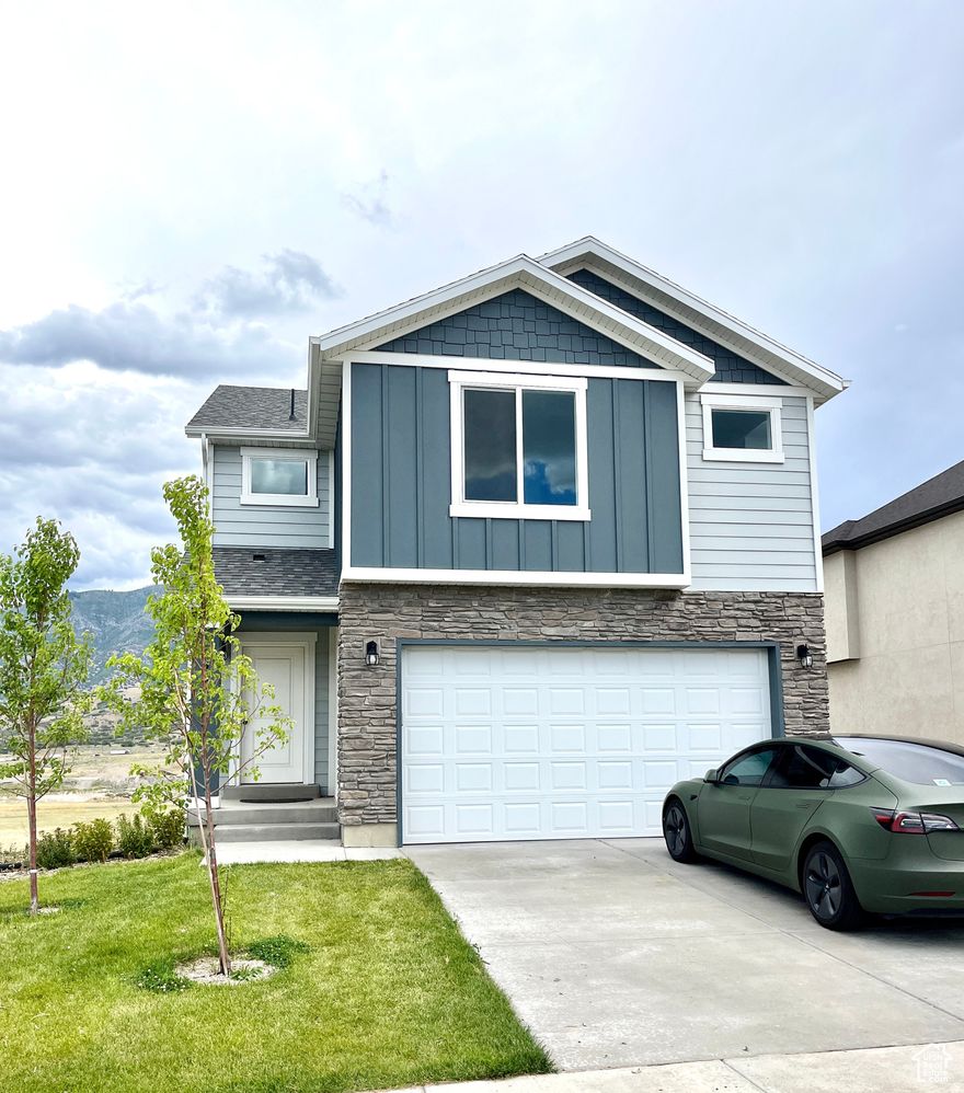 ******ASSUMABLE 4.65% VA LOAN****** Welcome to this adorable and modern two-story home, built in 2022, featuring four spacious bedrooms and 2.5 bathrooms. The open-concept main level offers a bright and inviting living space, anchored by a stylish kitchen with a large island-ideal for casual meals, entertaining, or prepping dinner with ease. The private primary suite is complete with an en-suite bathroom, your perfect retreat at the end of the day. An unfinished walkout basement offers endless possibilities for customization and expansion, whether you envision a home theater, a gym, additional living space or a potential ADU, this blank canvas allows you to bring your creative vision to life. You'll also enjoy the finished backyard, with gorgeous mountain views that make every sunset feel like a getaway. This home combines modern charm, room to grow, and a financially smart opportunity-all in a scenic, serene setting. Don't miss your chance to make it yours!