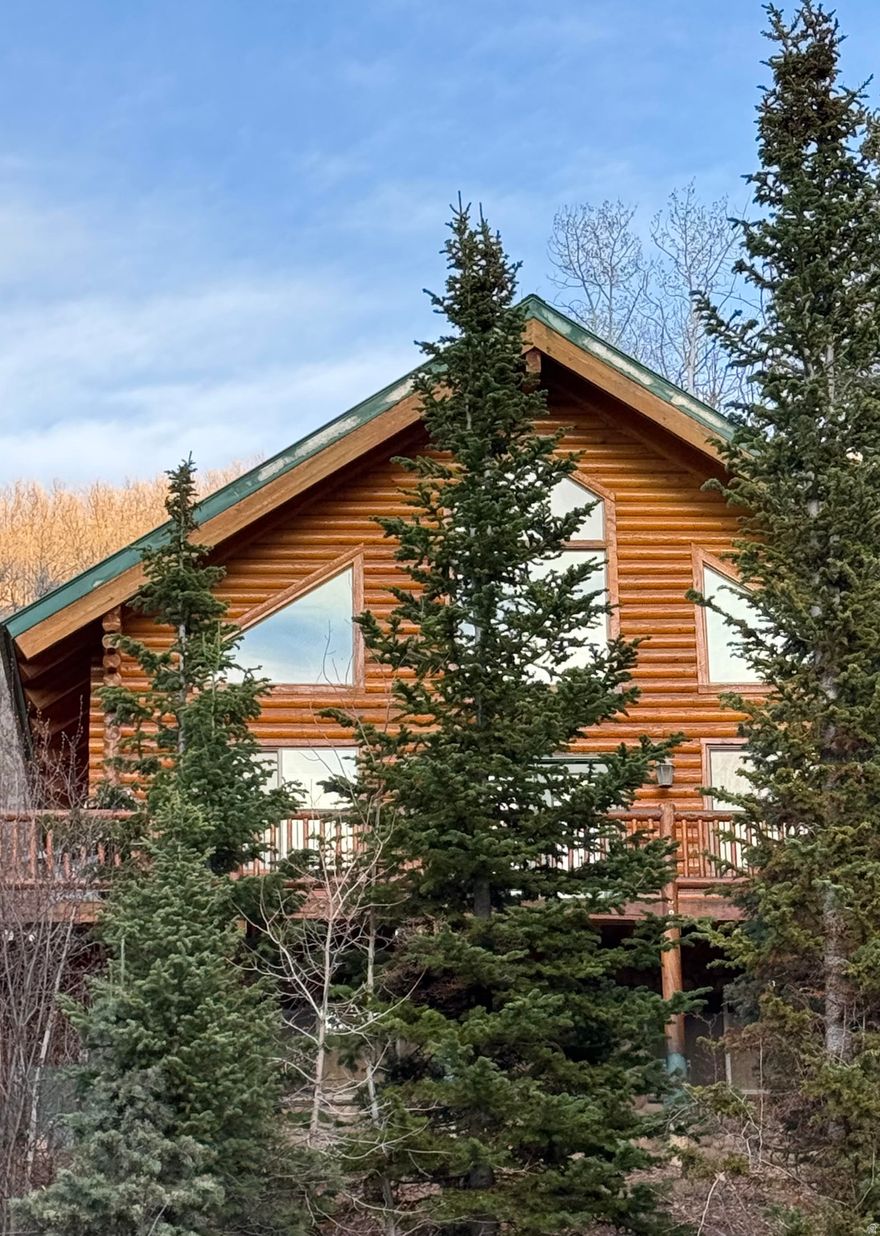 You won't find a better mountain-getaway cabin! This spectacular cabin is being sold FULLY FURNISHED! The cabin and its furnishings have been excellently cared for and are in pristine condition. 5 spacious bedrooms plus a sleeping/playing loft, 2 bathrooms with heat in the basement bathroom floor, 2 large gathering rooms with fireplaces, new furnace in 2020, fully equipped kitchen with granite countertops, dining area and pantry, gorgeous craftsmanship throughout. The wrap-around porch gives you full views of the surrounding mountains and wildlife. In this secluded location near Causey Reservoir, you have access to all your favorite outdoor activities (swimming, paddle boarding, kayaking, hiking, snowmobiling, fishing, ATV riding, etc.) 12x16 shed, fire pit, 1000-gallon propane tank, lots of parking. Your family will thank you for years to come to have your own retreat like this one.  Square footage figures are provided as a courtesy estimate from tax data records; buyers are encouraged to obtain independent measurements.