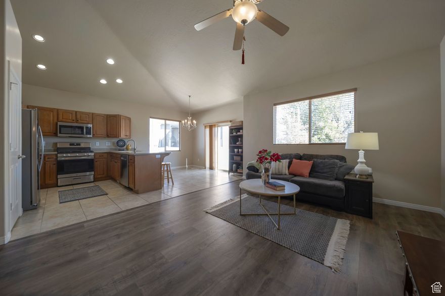 Tucked away in a highly desired neighborhood this gem bursts with light and personality! Welcome to brand new LVP flooring, carpet, and stainless appliances! Bring your own color scheme to this neutral, one-owner home that enjoys meticulous care and maintenance. Clean with abundant space. Master bath has separate shower and soaker tub. Open-wide kitchen with pantry spreads to the backyard patio for your grilling and chilling. Incredible views! Basement is ready for you to fill in with your own plan. A very nice cat currently shares this space. Don't hesitate a second to set up your own private walk through.