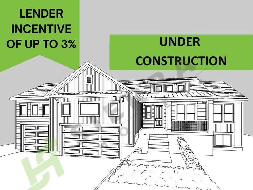 Welcome to The Barn at Terakee Farms - a charming countryside community tucked into the peaceful surroundings of West Weber. This featured new build showcases the sought-after Emerson 1797 floor plan, offering just over 3,700 sq. ft. of thoughtfully designed space, including an unfinished basement ready for your future vision PLUS a massive cold storage area.  Enjoy the convenience of single-level living with 9-foot ceilings on the main floor, 3 bedrooms, and 2.5 bathrooms. The spacious kitchen is ideal for entertaining, featuring abundant cabinetry, generous counterspace, and a dedicated dining area.  The primary suite is designed for comfort, complete with a walk-in closet and a luxurious en-suite bathroom featuring a separate tub and shower, double vanity, and plenty of room to unwind.  Set against serene surroundings with beautiful mountain views, this community offers the perfect blend of peaceful country living with convenient access to outdoor recreation and modern amenities.  Come discover The Barn at Terakee Farms - where comfort, space, and scenery come together.  **Home is currently under construction AND as such photos are not of this particular home BUT are representative of the Emerson floor plan. Colors and finishes subject to change. Estimated completion: Early May. ALSO call to find out about our Lender incentives!  **All information deemed accurate. Buyers and Buyers agent to verify all. Square footage figures are provided as a courtesy estimate only and were obtained from the building plans. Buyer is advised to obtain an independent measurement.