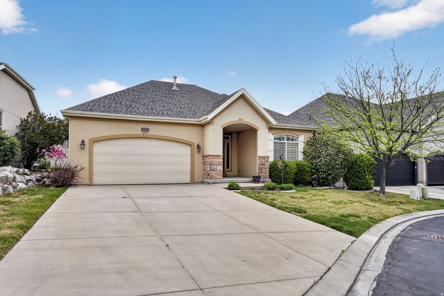 Beautiful 4,000 sq ft rambler in a prime Lehi location near Thanksgiving Point, the Jordan River trail, Traverse Mountain Outlets, and I-15. Built in 2007, this home offers 3 bedrooms, 3 bathrooms, and a full finished basement with plenty of space for living and entertaining. In the heart of Silicon Slopes, you are close to major employers, shopping, dining, and more. Included: pool table, basement TV and sound equipment, garage freezer, kitchen fridge, stove, microwave and dishwasher. Also entry cabinet as you walk in is included.