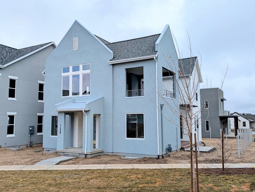 Brand new construction home with a FINISHED BASEMENT and 6ft fenced backyard! Price includes impressive designer upgrades such as: wet bar, 9ft ceilings on all levels, fireplace, railing, incredible use of space with indoor/outdoor living layout with large sliding glass doors next to the Great room and Kitchen. The main level office has plenty of light with all the windows. This home has a dreamy Primary suite with a covered balcony that is hot tub ready and an en-suite bathroom with a stand-alone bathtub and large walk-in shower. Estimated completion: February 2026.