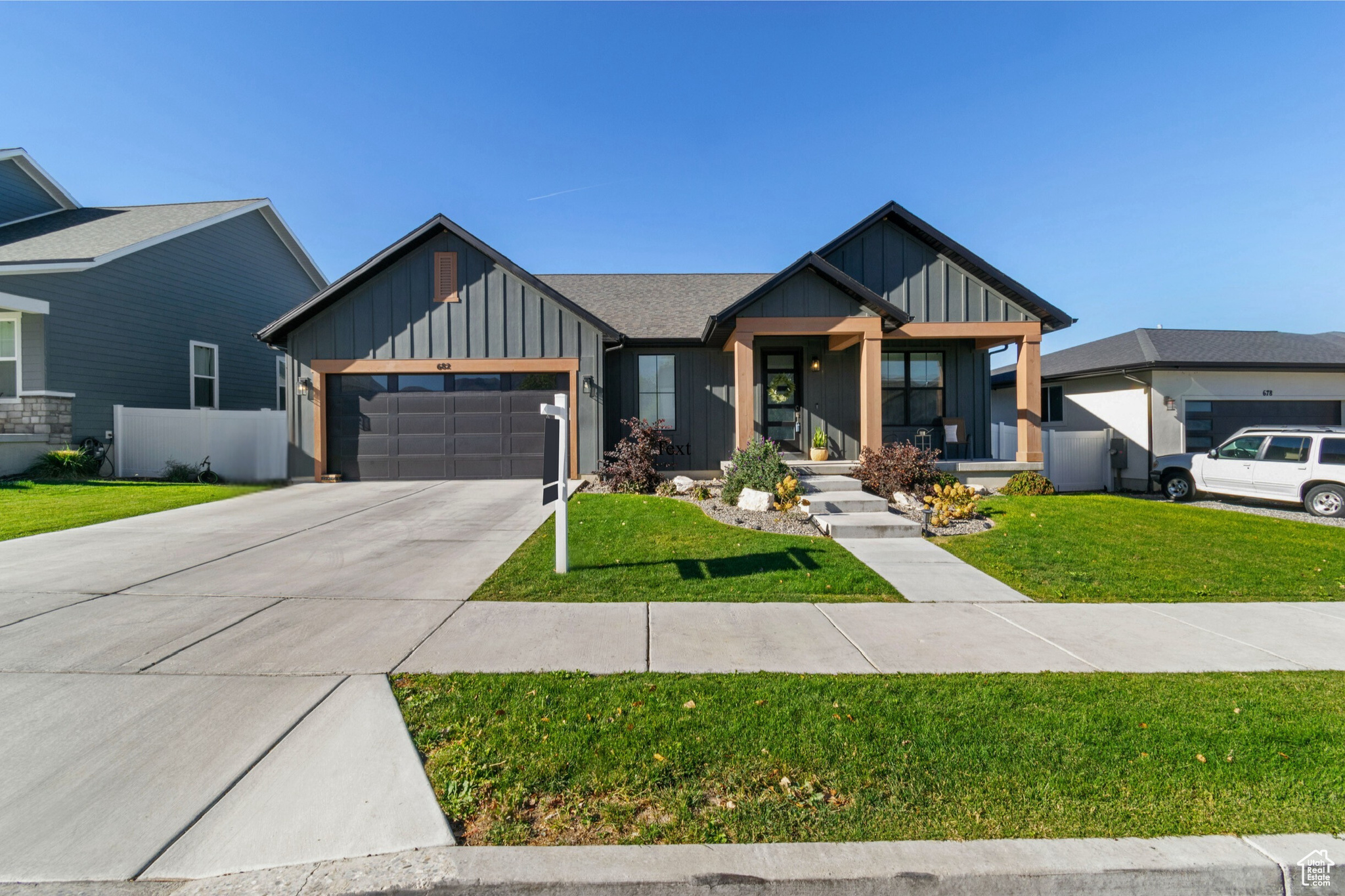 This beautifully maintained 5-bedroom, 3.5-bath rambler offers modern living at its finest. Built just two years ago, this home features a bright, open-concept floor plan with stylish finishes throughout. The contemporary kitchen boasts sleek countertops, stainless steel appliances, and ample cabinet space, perfect for any home chef. The spacious master suite includes a walk-in closet and a private bath, and it's on laundry ,while the additional bedrooms provide plenty of space for family or guests. Situated on a generous lot in a sought-after neighborhood, this property offers a great backyard with room for outdoor entertainment and relaxation. Located near schools, parks, and local amenities, this home is a perfect blend of comfort and convenience. Don't miss out on this move in ready gem!