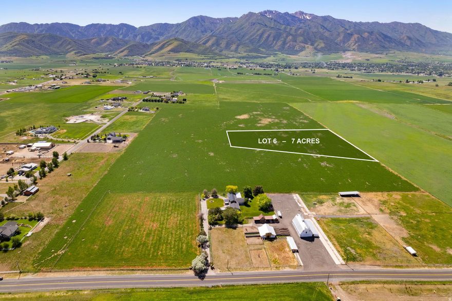 Welcome to Legacy Ranch Estates - an exclusive new equestrian subdivision nestled in the heart of Mt. Sterling.  Enjoy unobstructed views of the majestic Wellsville Mountains.  This 7 acre spacious flat lot provides the perfect setting to build your dream ranch.  Well permit included.  Buyer to verify all information.
