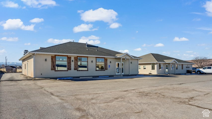 Now available, great commercial building available right on the main street in Enterprise, Utah. Current business is a restaurant and previously used as a Pharmacy. Stand alone building right next door to local Physical Therapy office. Total sqft is 2,943. Restaurant business is still operating so an appointment will be required to see. Some business ideas might include breaking down into 3 office spaces, a furniture store, laundromat, salon or barbershop, dance studio, dry cleaner, nail salon and spa, or a daycare. The possibilities are endless with a great business idea. Enterprise is a small rural town in Southern Utah with about 1,200 residents in the city and county areas. Additional customers could include Newcastle, Modena, Beryl, Pine Valley, Central and Veyo Residents.