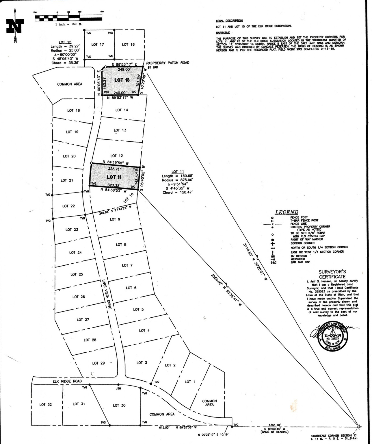 ELKS RIDGE SUB - Land