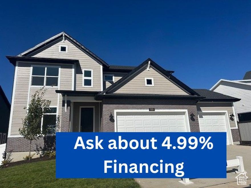 $40,000 Preferred Lender finance incentive available during September 2025! Contact us for more information. NEW CONSTRUCTION HOME READY BY THANKSGIVING. Warm and inviting 2-story home located in the sought-after community of Eastridge Park in East Layton. Surrounded by scenic mountain views, city trails, and the highly regarded Davis School District schools, Eastridge Park is the perfect place to call home. Kitchen features quartz countertops, an 8-foot island and rich wood cabinets. Enjoy your morning routine in the cozy and bright sunroom connected to a large, covered deck. Upstairs you'll enjoy an open retreat space with 9' ceilings, perfect for homework, movies, or just hanging out together. Once upstairs you'll also find 3 bedrooms including the tranquil primary retreat with a large spa-like soaking tub. The unfinished basement also boasts 9-foot ceilings with plenty of room to grow, extra storage, a home gym, or anything you can imagine. Don't miss this rare opportunity to live in a brand new home in an established East Layton neighborhood. David Weekley Homes has been building dreams and enhancing lives since 1976.