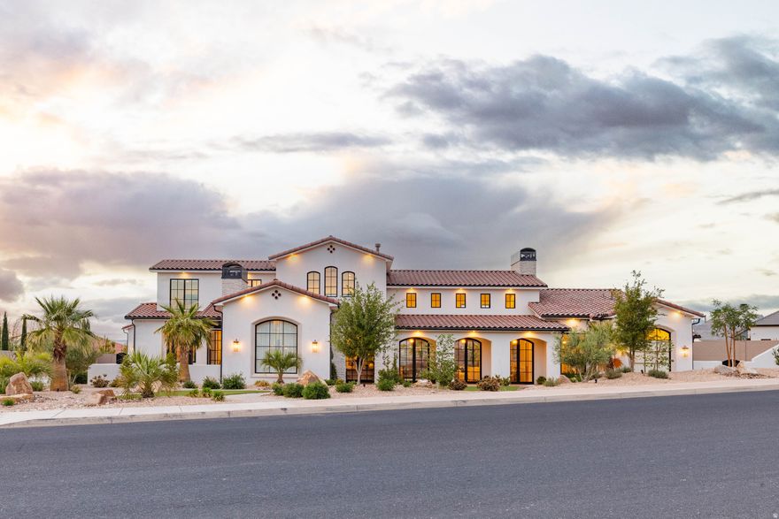 Mediterranean-Inspired Luxury in Little Valley: Built in 2023 by RL Wyman, this stunning custom residence sits in the highly sought-after Little Valley area and instantly welcomes you with a Mediterranean-inspired faade and vaulted ceilings. Flooded with natural light, the home's thoughtfully designed interior celebrates high-end finishes and timeless style, while the north-facing backyard treats you to unobstructed views of Pine Mountain. Inside, the collaboration between architectural craft and Becky Owens Design shines through every detail. The chef's kitchen is a showpiece: two quartzite heated islands, top-of-the-line appliances, and an effortless flow for indoor-outdoor living via collapsible sliders that open to the zero entry pool-and to unforgettable entertaining spaces for family and friends. Set on a generous 0.91-acre lot, no detail was left undone. The outdoor oasis features resort-grade amenities for every occasion: a cold plunge for quick refreshment, a sauna for relaxation, a dedicated workout room, and a detached guest casita for guests or extended family. For serious play, there's an in-ground professional trampoline, plus a 25x50 pool with a 10x20 hot tub, ensuring year-round enjoyment and social gatherings beneath the desert sky. Retreat to the primary suite wing, where the luxury continues in the bathroom with heated floors and shower sprayers. Convenience is at your fingertips with a GE Profile all-in-one washer/dryer, complemented by a clothes steamer, making daily routines feel effortless. This home blends Mediterranean charm with modern luxury, crafting a lifestyle that's both elegant and inviting. Don't miss the opportunity to experience the architectural finesse, the attention to detail, and the unparalleled outdoor entertainment this Little Valley gem offers. No detail was left undone in this nearly one-acre slice of paradise. If you're seeking a turnkey, resort-style home with mountain views, sun-filled rooms, and an entertainer's dream yard, this is the one. Schedule your private tour today and experience the lifestyle this home affords.  Furniture package available.  Buyer to verify all information.