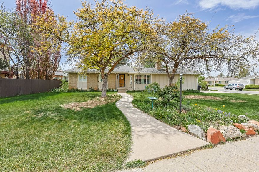 SELLER FINANCING available at 3.99% with 20% down. Call agent for details. PRICE REDUCED $60K!! Located in a desirable Cottonwood Heights neighborhood, this home offers a peaceful retreat within walking distance of prime amenities, including the Cottonwood Heights Rec Center, Butler Field, and 3 highly rated schools: Brighton High, Butler Middle, and Butler Elementary - all recently rebuilt. Convenient access to Cottonwood Canyons, ski resorts, shopping, dining, and exceptional mountain views enhance the value of this location. This spacious 6-bedroom residence features a fully finished basement, sits on a prime corner lot, and features numerous updates. Recent improvements include remodeled upstairs bathrooms, new carpet and paint, new windows, custom closet organizers, new stair banister, laminate stair treads, recessed lighting, central air, a private deck off the primary bedroom, and a new exterior electrical panel. The fully fenced backyard offers privacy and is ideal for relaxation or entertaining, with generous patio space, a gardening area, and mature fruit trees (peach, nectarine, plum, and fig), in addition to a prolific raspberry bush producing fruit into October. You can stop waiting for interest rates to drop. Consider seller financing instead. Flexible and attractive seller financing terms are available. Get a rate well below prevailing market interest rates as well as possible long-term financing (up to 30 years). Avoid the high fees and excessive closing costs of traditional lenders. Additional options and incentives available for larger down payments. Seller financing purchase price of $729,000. Contact the listing agent for further details and for showings. OWNER/AGENT