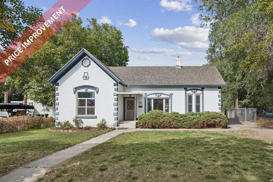 Open House | Saturday December 6th 11-1 | *Price Improvement!* Fall in love with this timeless 1894 cottage-style gem! Main Sewer Line replaced last year! Bursting with natural light and vaulted ceilings, this 3-bed, 1-bath home offers 2009 sq ft of cozy charm. Freshly painted with updated double-pane windows, a spacious walk-in kitchen pantry, and basement storage. Nestled on a .2-acre lot with mature trees, a thriving garden along with a fully fenced yard. Square footage figures are provided as a courtesy estimate only and were obtained from prior MLS.  Buyer is advised to obtain an independent measurement.