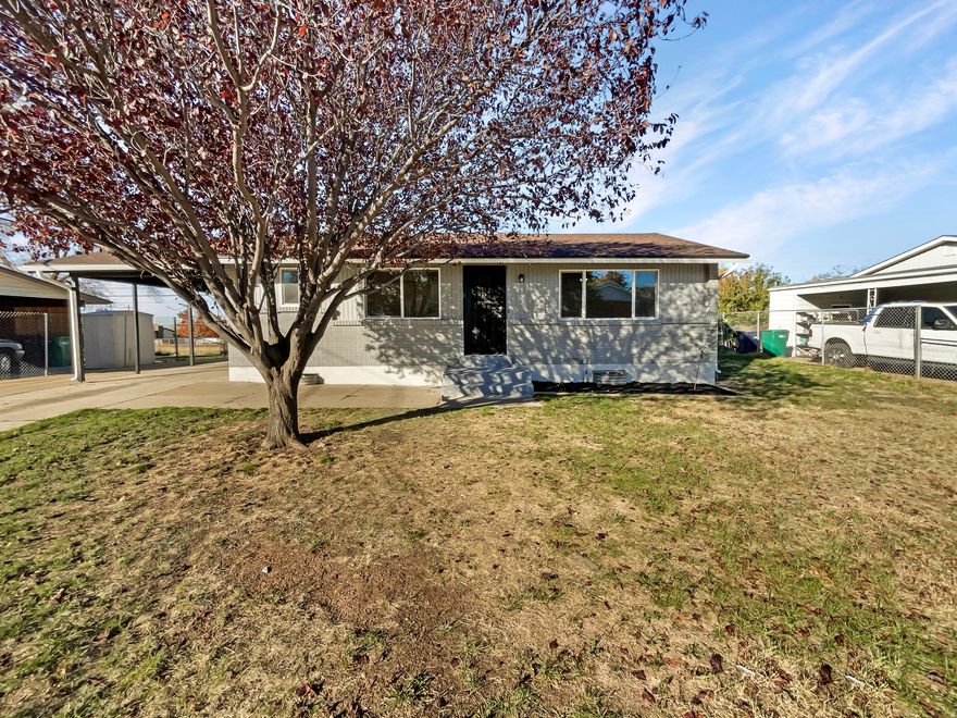 Welcome to this beautifully updated home! The interior boasts a fresh, neutral color paint scheme that perfectly complements the new flooring throughout. The kitchen is a chef's dream with all stainless steel appliances, new fixtures, and an accent backsplash adding a touch of elegance. The home also features a new HVAC system ensuring year-round comfort. Step outside to enjoy the deck, perfect for entertaining, or relax under the covered patio. Two bedrooms on main floor and two in the basement.  The backyard provides a handy storage shed. The exterior of the home has also been freshly painted, enhancing its curb appeal. This home is a must-see with its modern updates and outdoor amenities. Included 100-Day Home Warranty with buyer activation