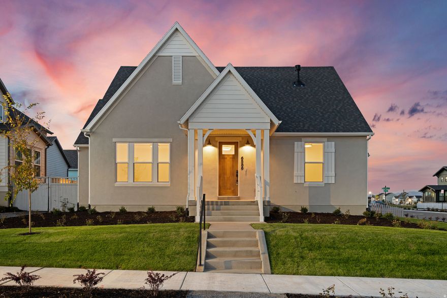 Home of the month! This new home was just finished and ready for immediate move in! Located in Daybreaks newest Watermark Village, home to the watercourse. This rambler has an open floor plan with vaulted ceilings in the family room. Gourmet kitchen with double ovens and gas cooktop.