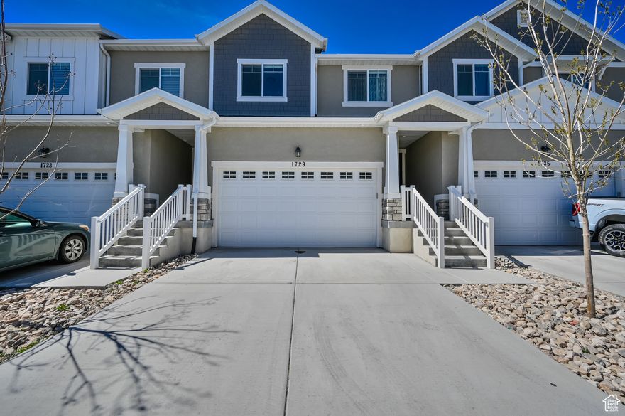 **AVAILABLE AUGUST 1ST** Updated middle row townhome located in The Exchange. Main level features tall ceilings, updated with the nicest real hard wood floors you'll ever see, and a half bathroom. Kitchen features large island with quartz countertops, upgraded backsplash, stainless steel appliances, gas range, and dining room with open shelving. 3 bedroom, 2 bath, and laundry room on upper level. Unfinished basement that can be used as storage or at home gym. Open backyard that's near parks, clubhouse, pool, and pickle ball courts. Minutes away from the heart of Silicon Slopes, allowing commuters fast access to the I-15 corridor. Washer and dryer are included. Tenant will be responsible to pay for gas, electricity, renters insurance, water, sewer, and trash. If desired, tenants are responsible for internet and cable. For additional requirements, please visit: https://actionteamutah.com/requirements-for-renters