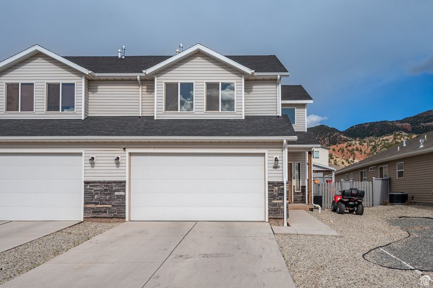 Welcome to the beautiful Mountain Vista subdivision! This west facing 3 bed 2.5 bath home in pristine condition features granite counter-tops, an oversized backyard, mature trees, detached office, gas firepit, fireplace in the living room, garage epoxy flooring, treks decking, workshop and stunning views of Cedar mountain off of the 2nd story deck. Finishes throughout the home are top notch. The backyard is great for entertaining with being shaded in the afternoon/evening. Conveniently located in the middle of Cedar City with stores and shopping nearby. Right next to the mountain with many possibilities of hiking and walking trails. Through using the seller's preferred lender, the buyer could receive up to $3,500 toward buyer closing costs! This is a rare opportunity, don't delay come see today!