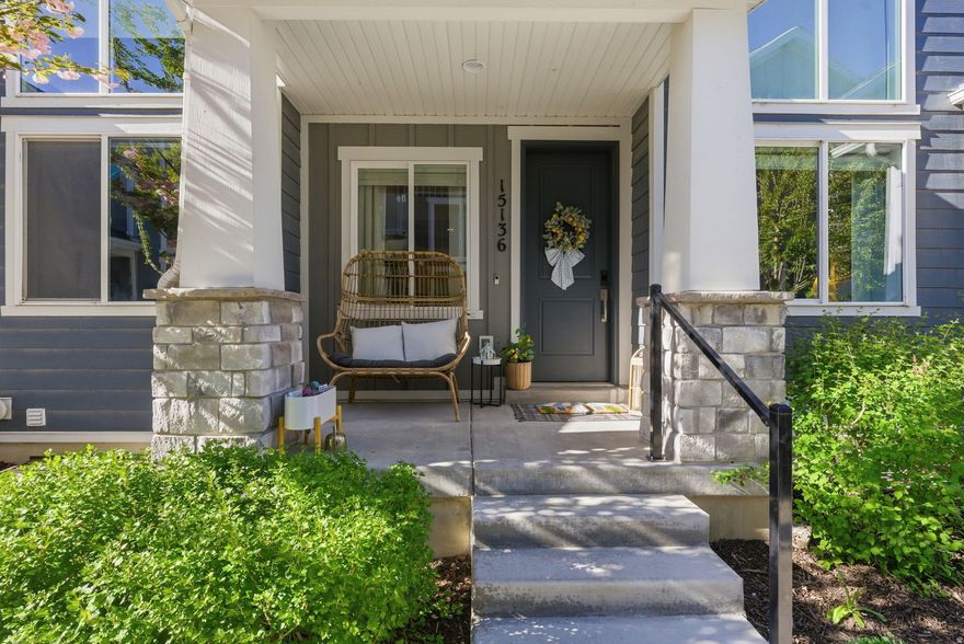 Welcome to this stunning Bluffdale home that truly feels like a model!  Designed with high-end finishes, thoughtful upgrades, and everyday livability in mind. This 5-bedroom, 3.5-bathroom home features a bright, open layout with premium LVP flooring, quartz countertops throughout, and designer touches like accent walls, wainscoting, and custom cabinetry.  The kitchen is a showstopper! It features upgraded appliances, a double gas oven, an included Cafe line refrigerator and elegant finishes that flow seamlessly into the main living space. Perfect for entertaining or relaxing at home. Upstairs, the primary suite offers a private retreat with a custom closet and a beautifully upgraded bathroom. The spacious loft adds flexibility for work or a perfect secondary living space.  The fully finished basement expands your living space with a built-in entertainment area, fireplace, and an additional bedroom or flex space with its own bathroom.  Ideal for guests or multi-generational living.  A new washer and gas dryer with pedestals are also included to make moving effortless and convenient.    From smart home features and upgraded lighting to a Level 2 EV charger and included appliances, every detail has been thoughtfully curated.  Located in a desirable Bluffdale neighborhood near parks and schools. This move-in ready home offers the perfect blend of luxury, comfort, and convenience.